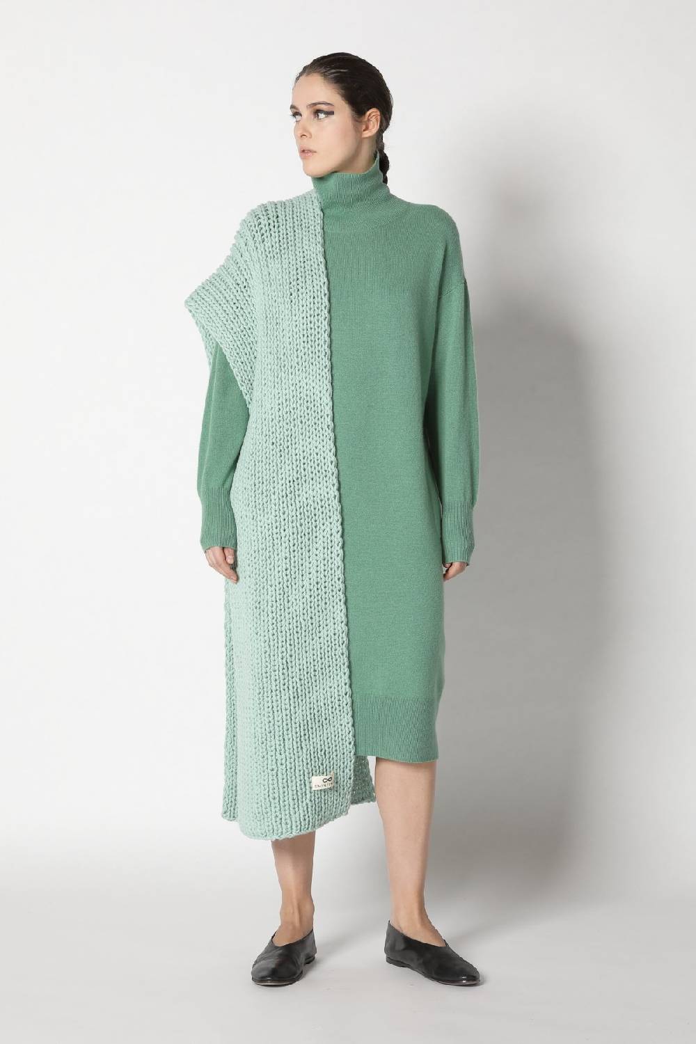 Sminfinity infinite turtle dress + loosely 1x1 rib scarf Kauf eins, bekomm eins gratis