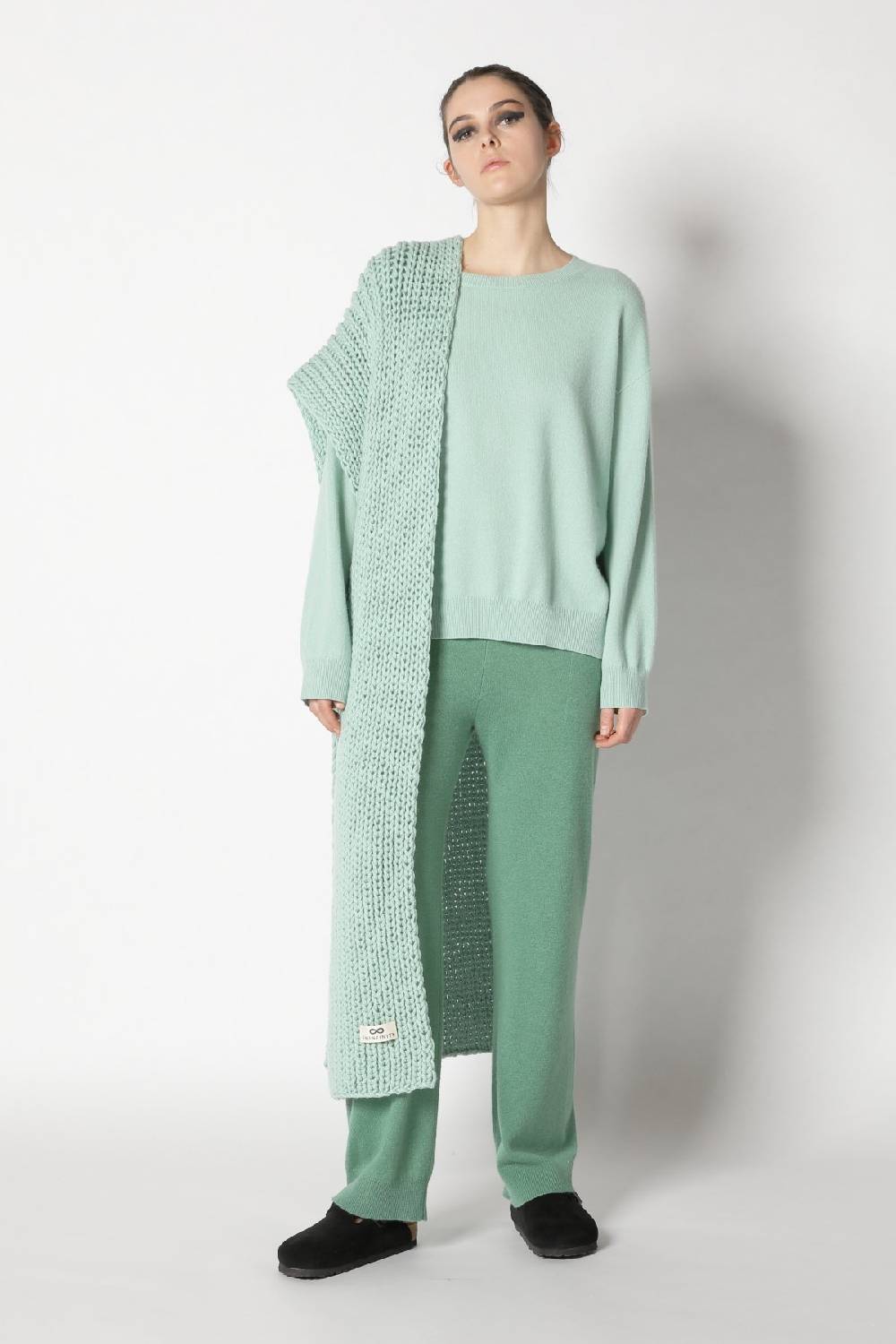 Sminfinity infinite crew jumper + infinite palazzo pants + loosely 1x1 rib scarf Sonderangebote
