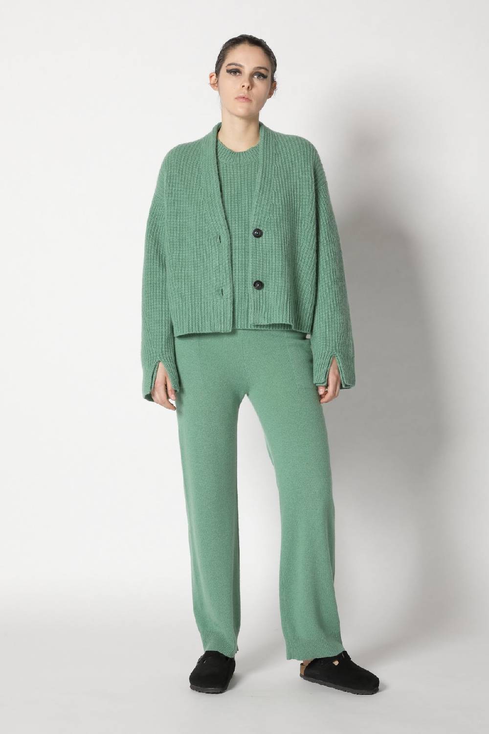 Sminfinity icon rib cardigan + icon rib crewneck + infinite palazzo pants VIP-Rabatte