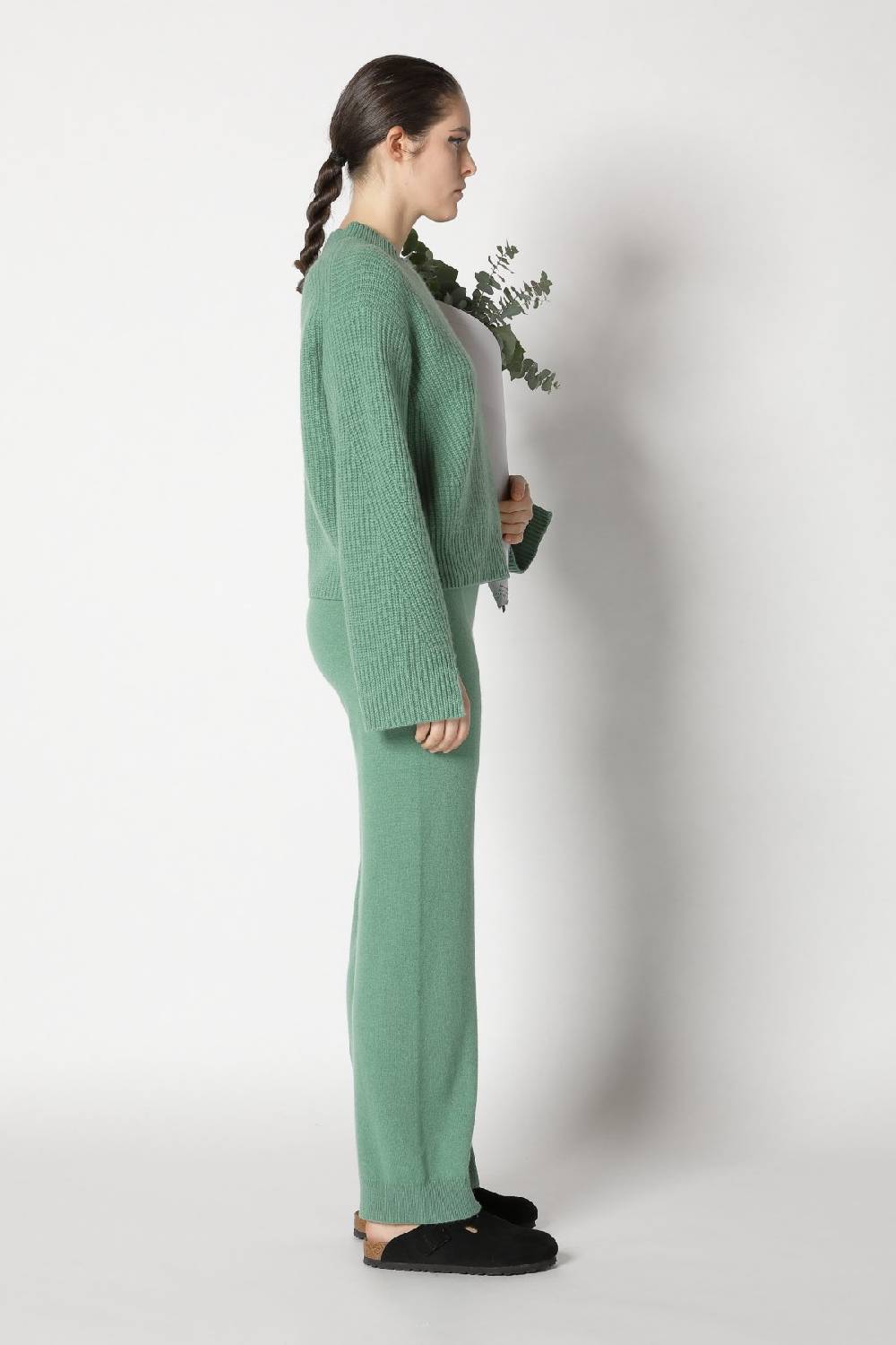 Sminfinity icon rib crew neck + infinite palazzo pants Tiefpreis