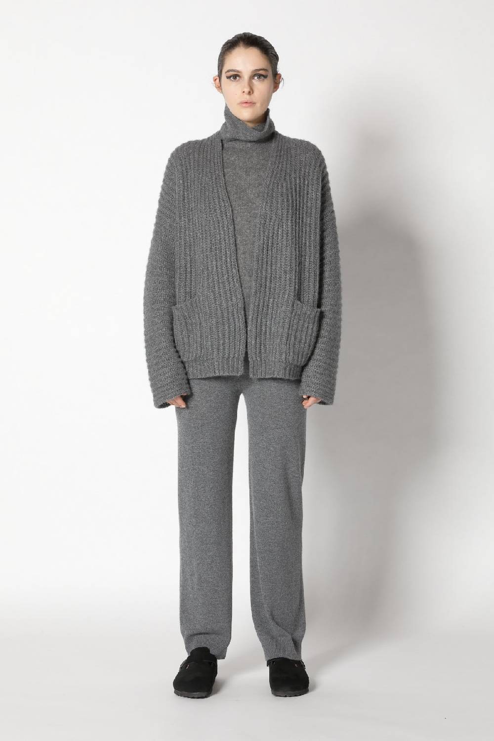 Sminfinity fluffy turtle top + fluffy rib jacket + infinite palazzo pants Bis zu 55% Rabatt