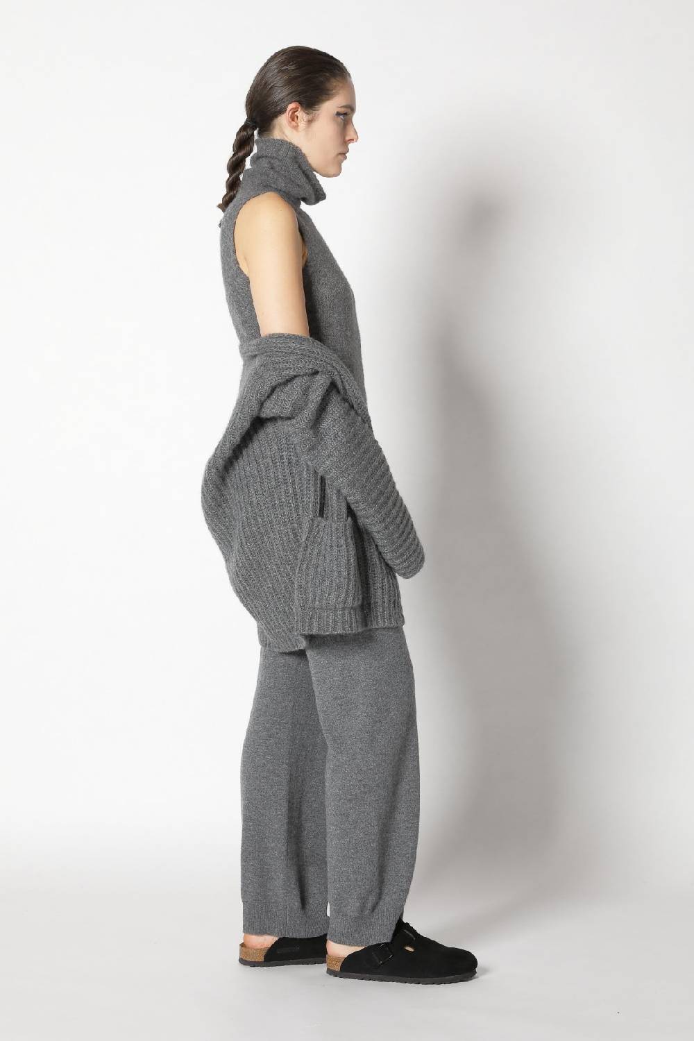 Sminfinity fluffy turtle top + fluffy rib jacket + infinite palazzo pants Bis zu 55% Rabatt