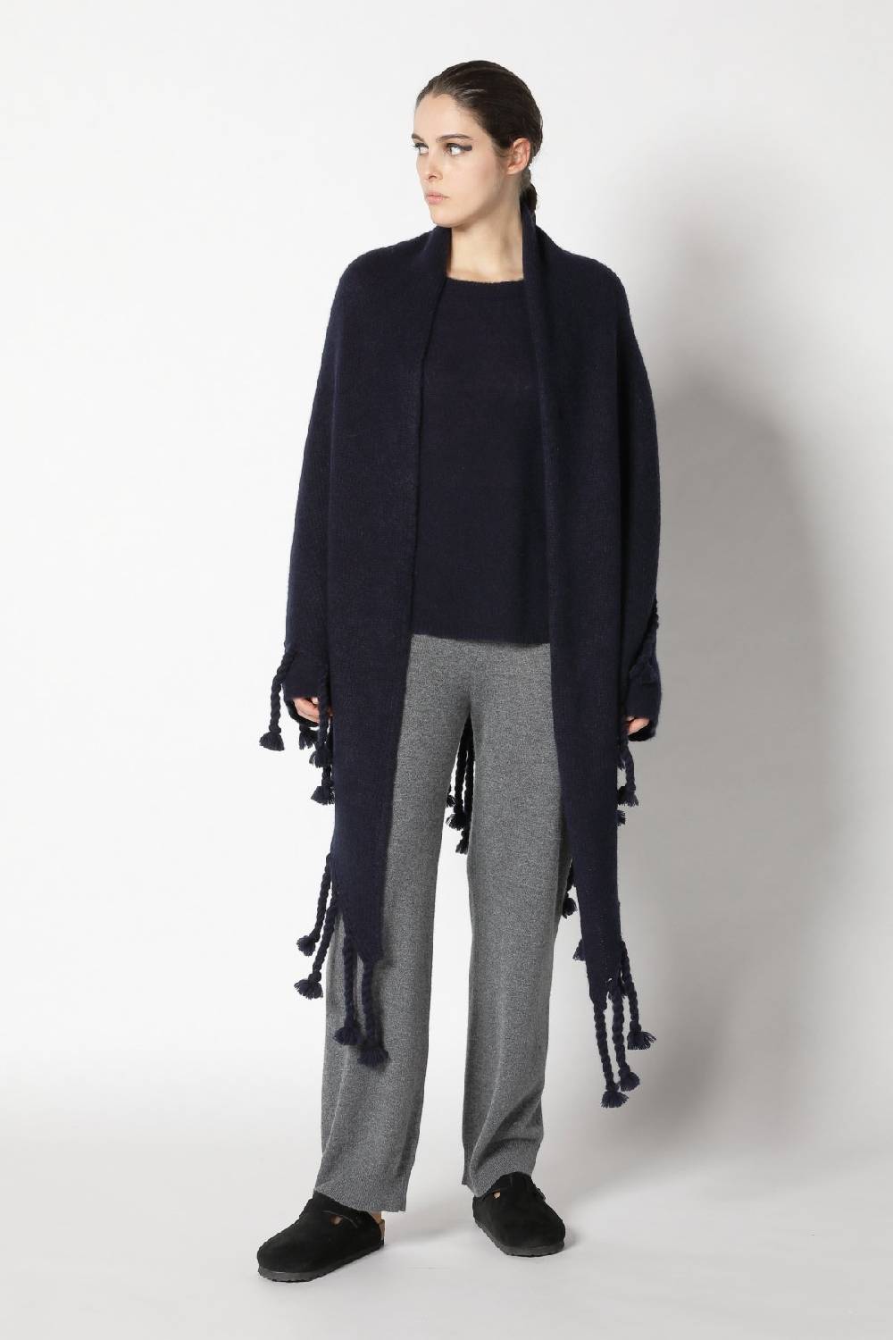Sminfinity fluffy crewneck + fluffy triangle + silky suit pants Fabrikladen