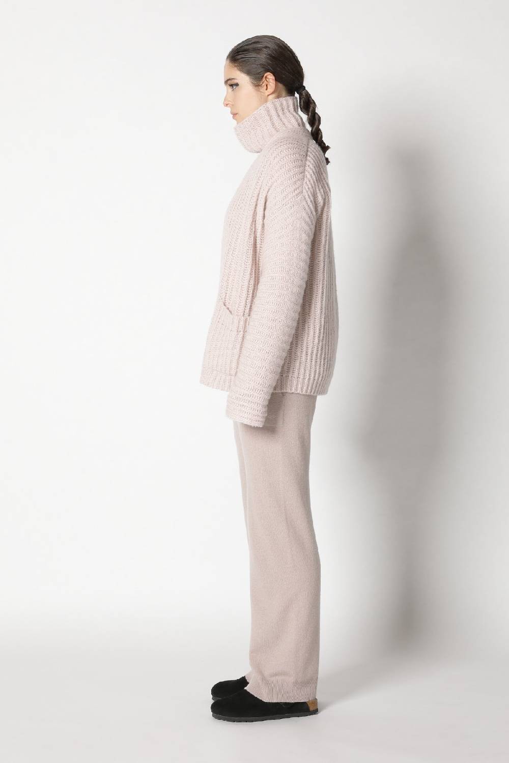 Sminfinity fluffy rib jacket + fluffy rib turtle + infinite palazzo pants 2025