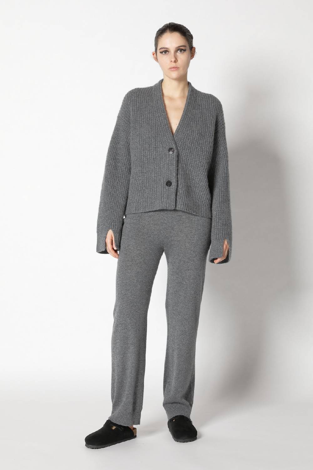 Sminfinity icon rib cardigan + infinite crew T + infinite palazzo pants Auslauf