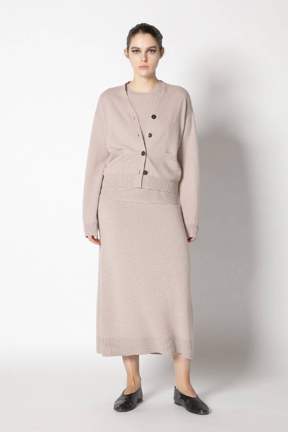 Sminfinity infinite cropped cardy + infinite crew T + pure A skirt Hotsell
