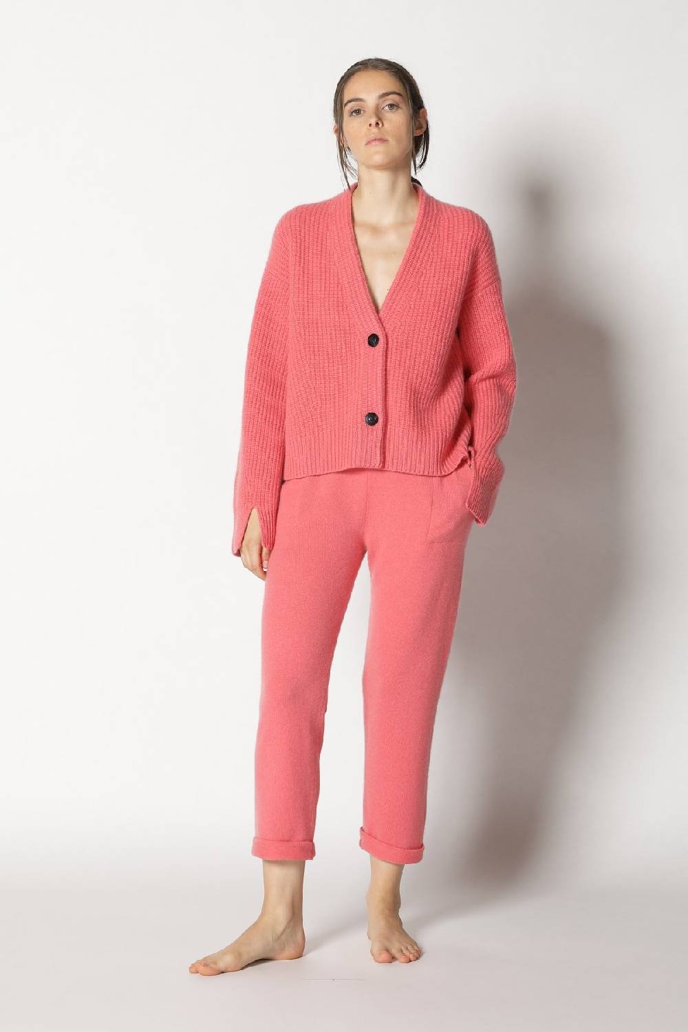 Sminfinity icon rib cardigan + pure boat pants Flash Sale