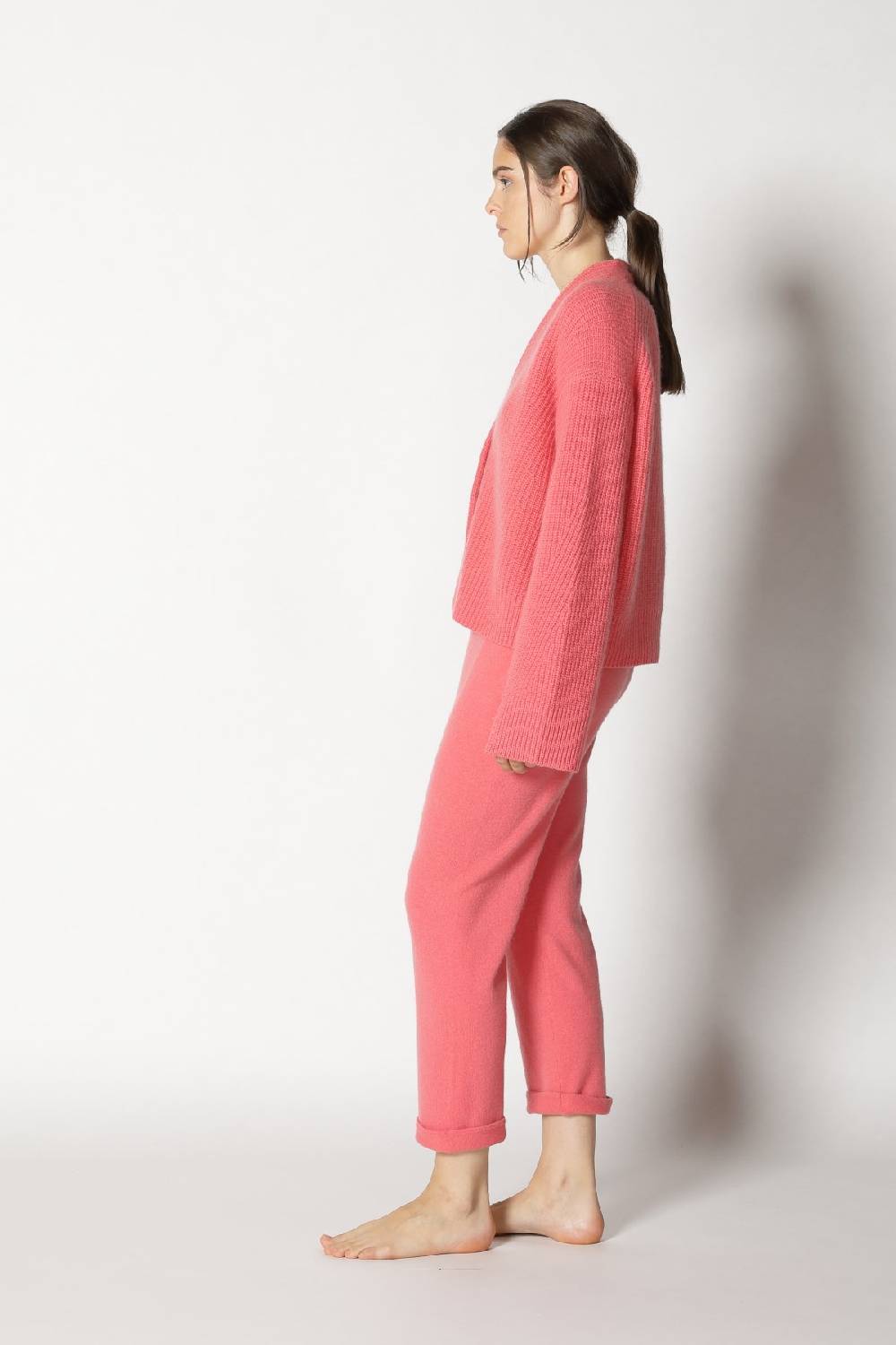 Sminfinity icon rib cardigan + pure boat pants Flash Sale