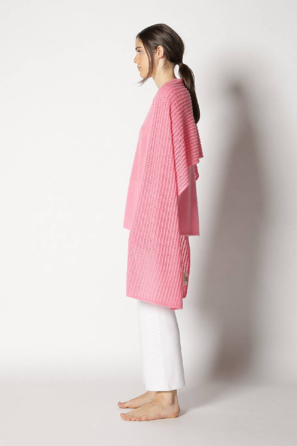 Sminfinity fluffy airy plaid + fluffy airy V neck + garter cropped pants Saisonschlussverkauf