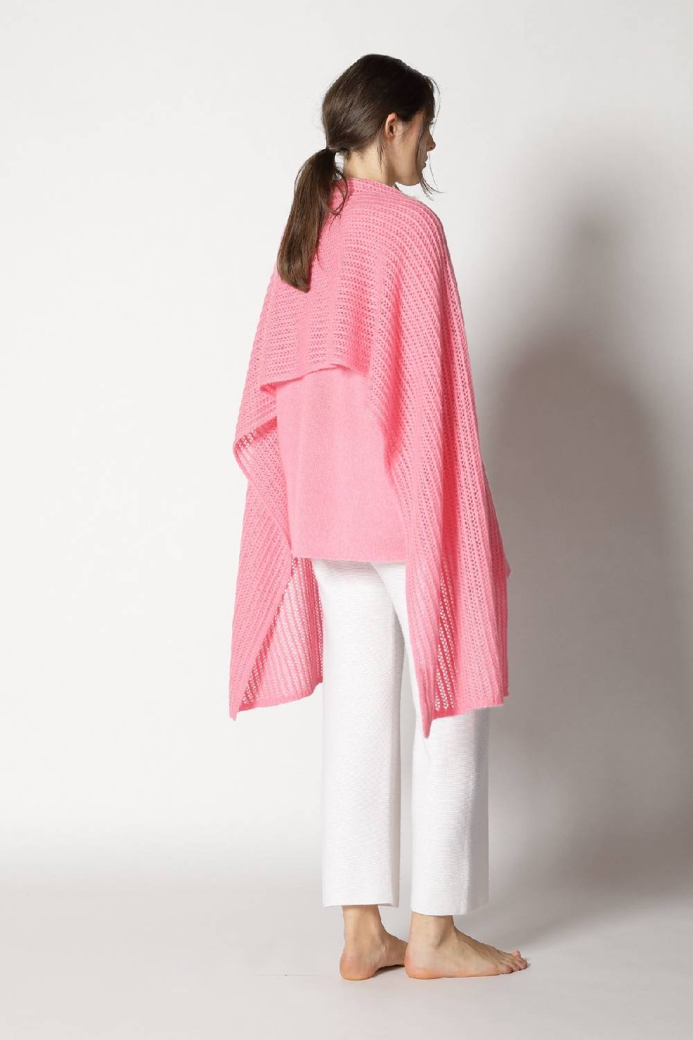 Sminfinity fluffy airy plaid + fluffy airy V neck + garter cropped pants Saisonschlussverkauf