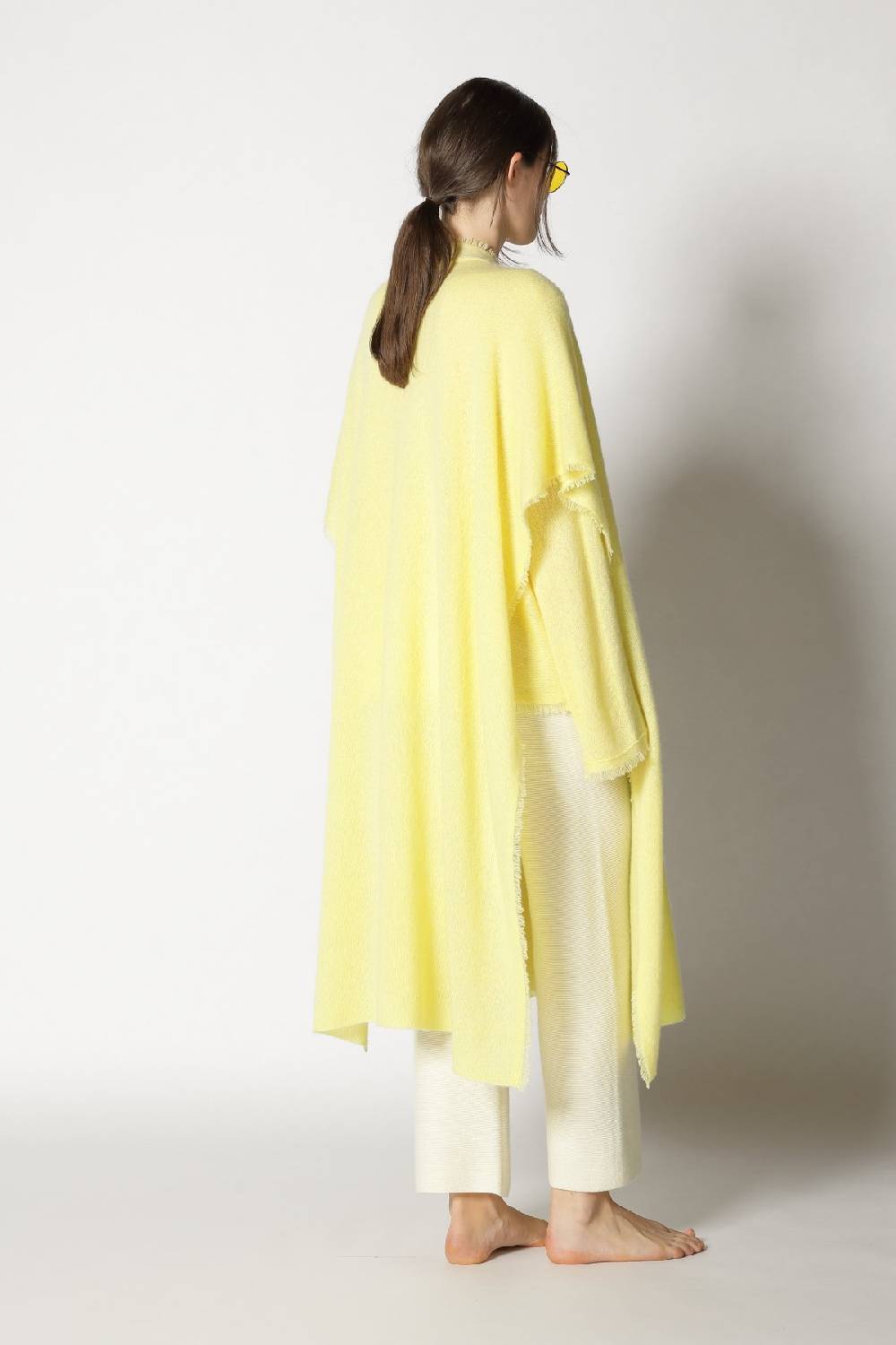 Sminfinity fluffy fringe boatneck + fluffy fringe cape + garter cropped pants Jubiläumsangebot