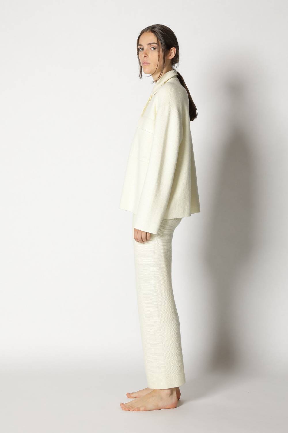 Sminfinity doubleface shirtjacket + garter cropped pants Lagerräumung