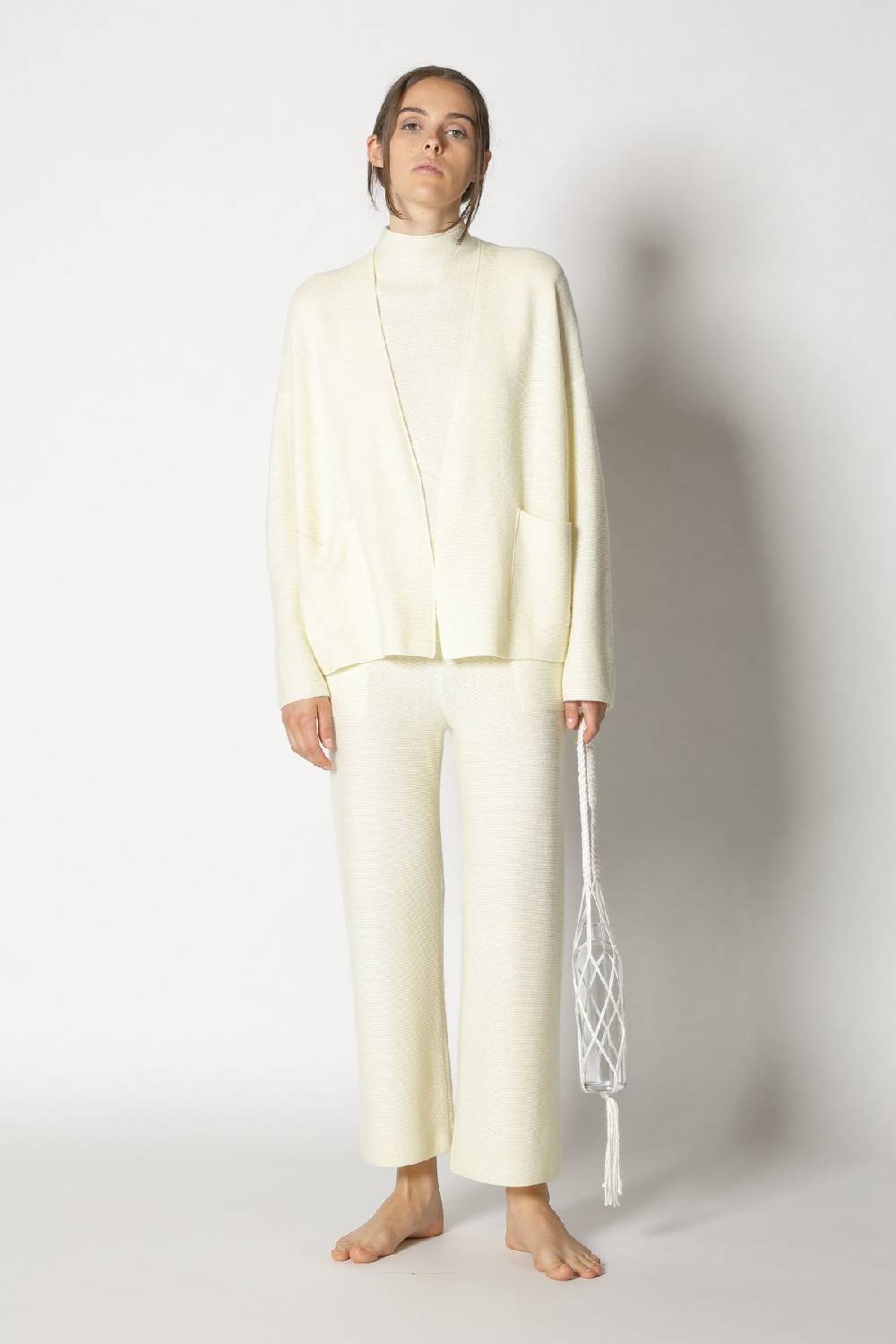 Sminfinity garter jacket + garter top + garter cropped pants Online Outlet