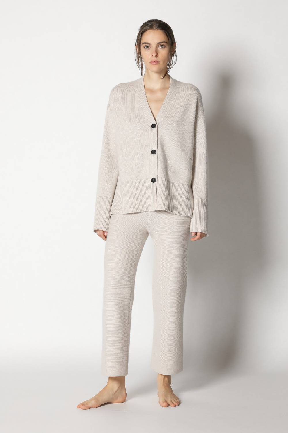 Sminfinity slouchy cardigan + garter cropped pants Saisonale Angebote