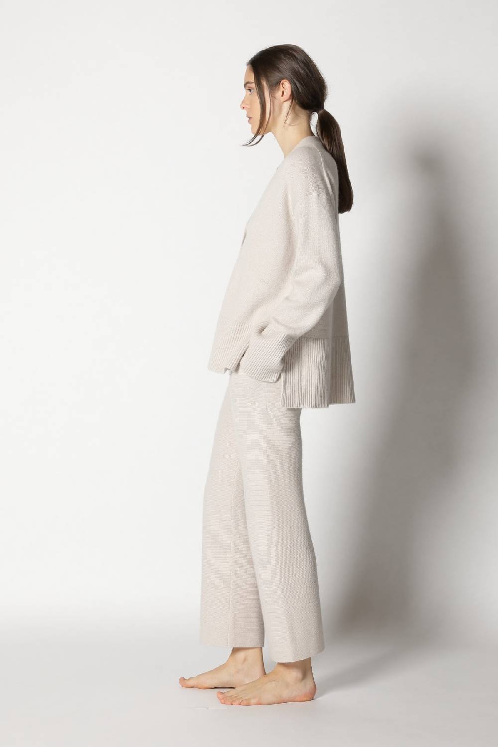 Sminfinity slouchy cardigan + garter cropped pants Saisonale Angebote