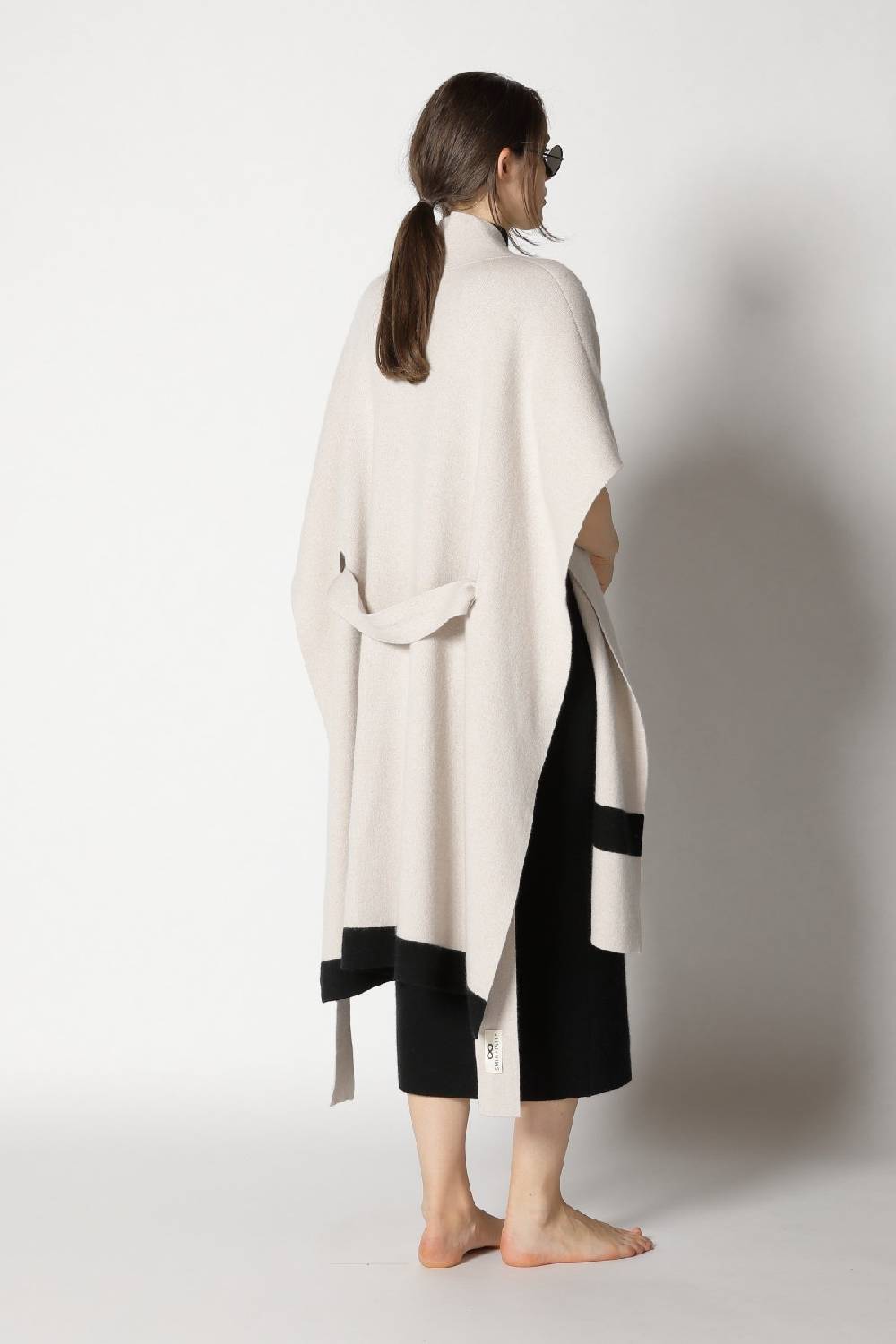 Sminfinity doubleface striped capecoat + garter maxi dress Sonderangebote