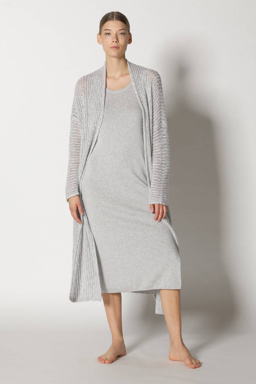 Sminfinity blurry airy coat + comfy maxi tank dress Letzte 2 Tage