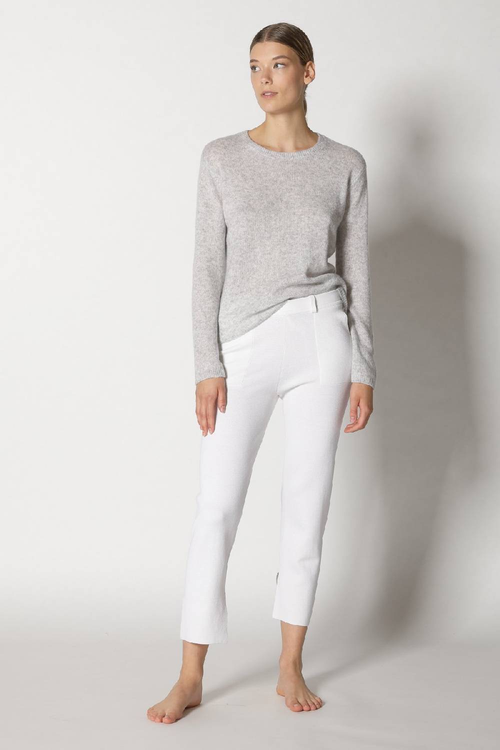 Sminfinity blurry crewneck + silky cropped pants Zeitbegrenzte Promotion
