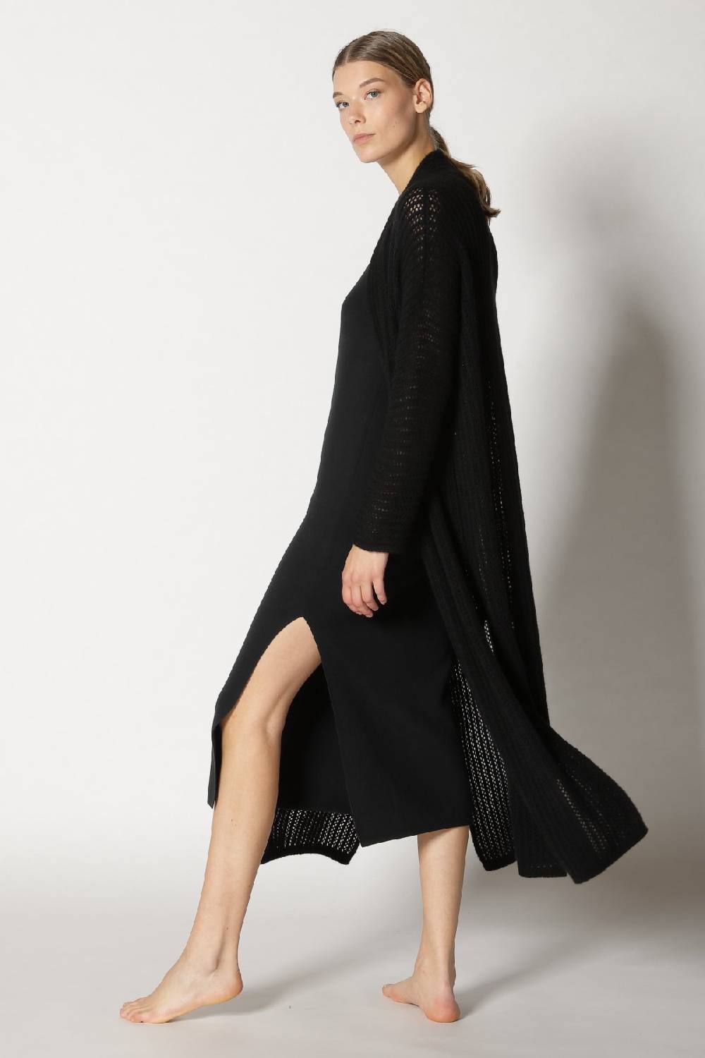 Sminfinity comfy maxi tank dress + blurry airy coat Discount Store für neue Produkte