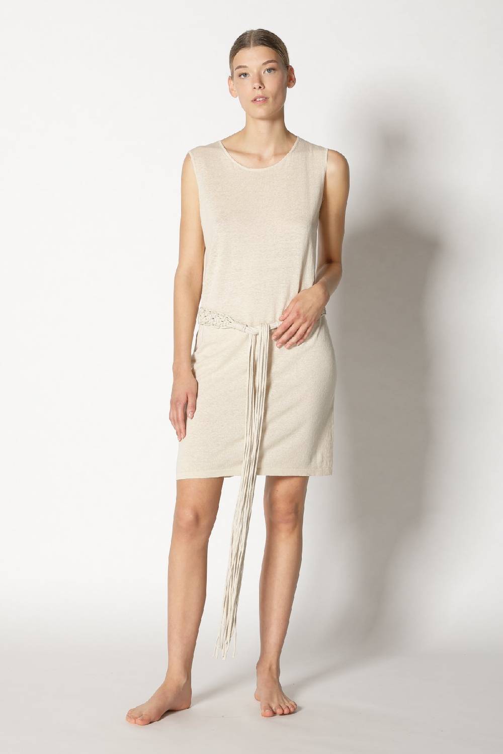 Sminfinity cool easy dress + hang loose knot belt Online Shopping