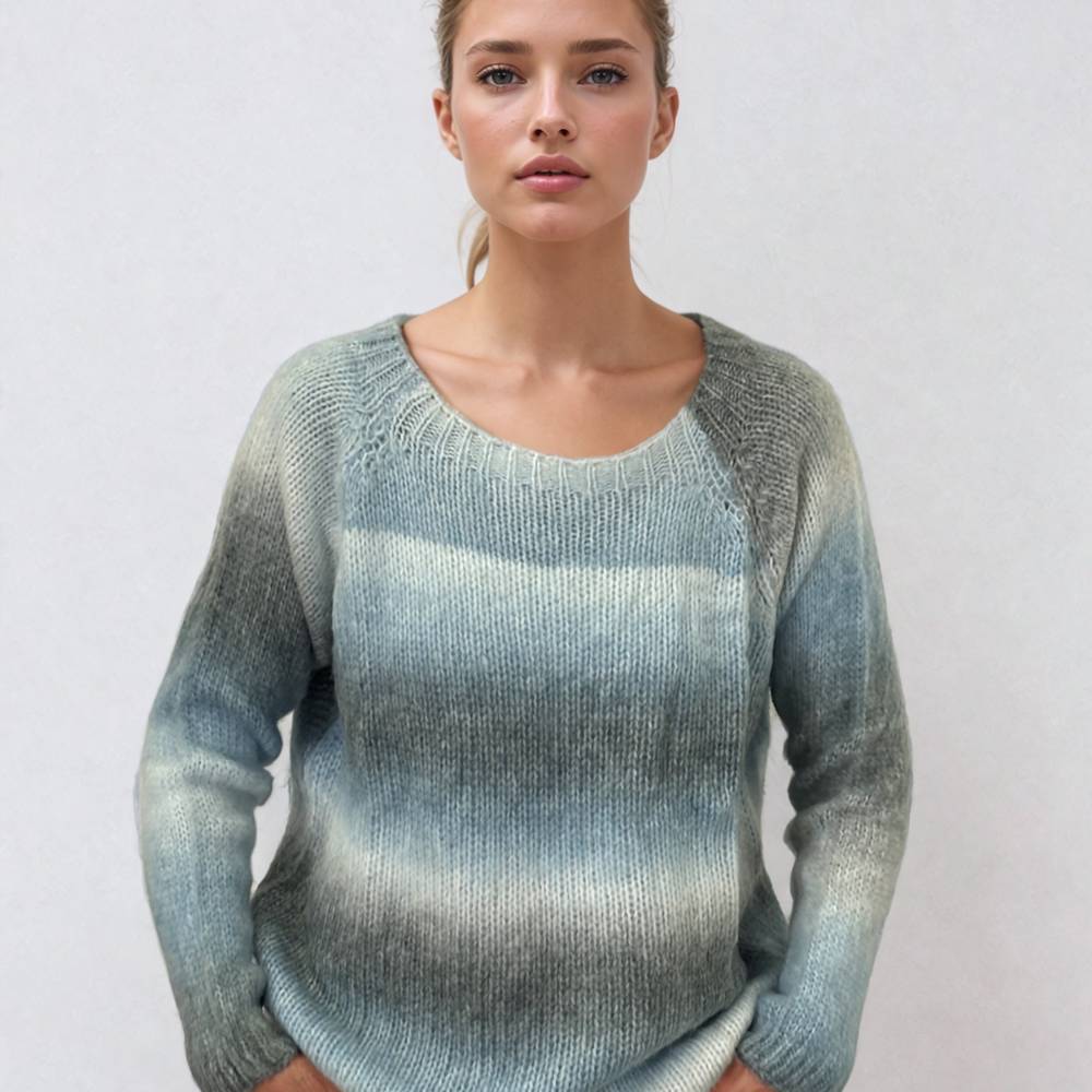 Soul Kathrine LISSIE STRIPE SWEATER blau Speichern exportieren