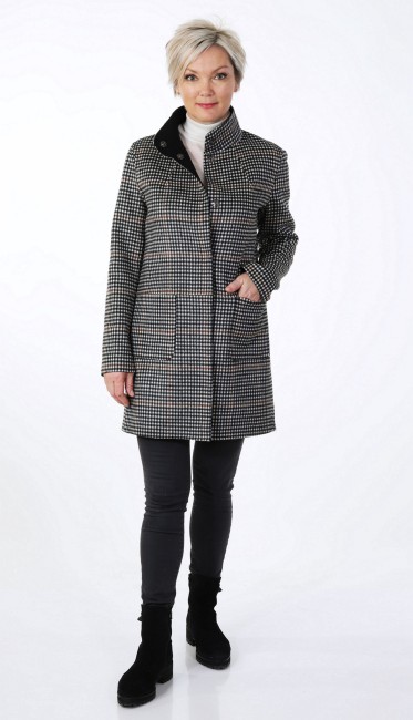 Steinbock Wendemantel mit sch?ne Karoabseite von Creation Bauer Super Sparpreis