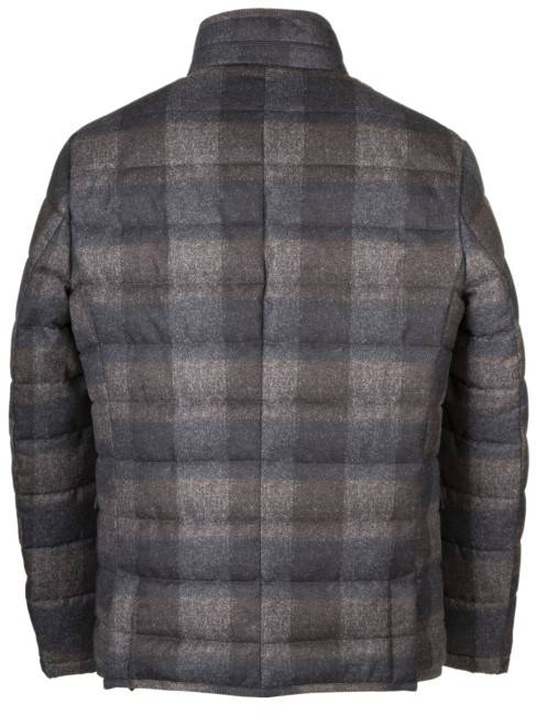 Steinbock Karo-Print Jacke mit Microdaune Sonderangebote