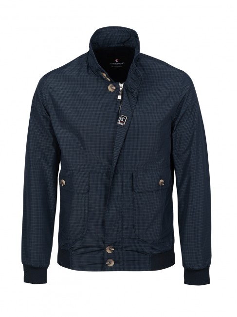Steinbock Matt glänzender Baumwoll-Blouson im klassischen Collegestil