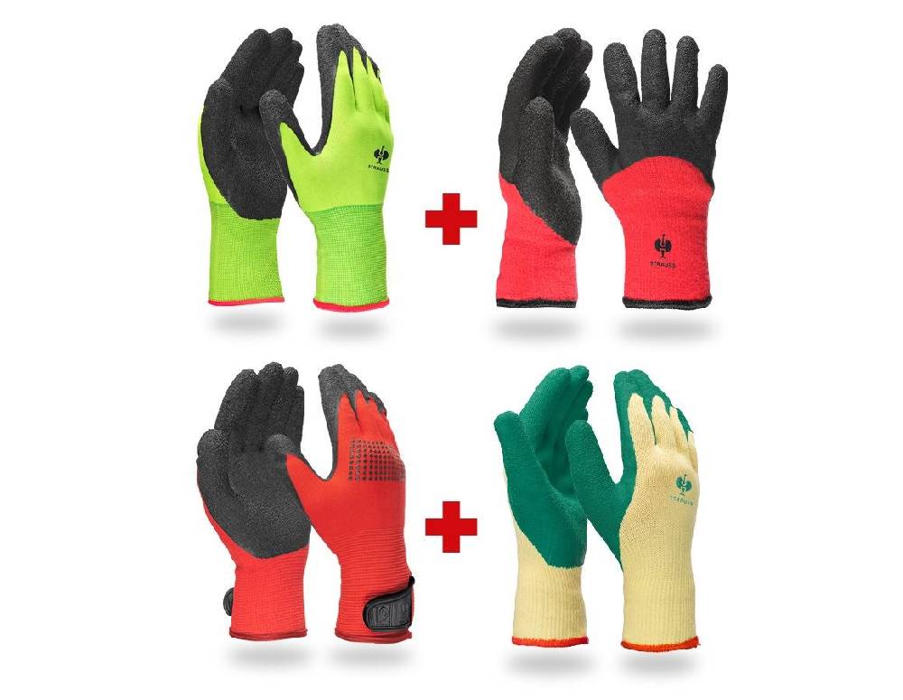 Strauss Handschuh- Profi Set Strick-Latex Versandkostenfrei