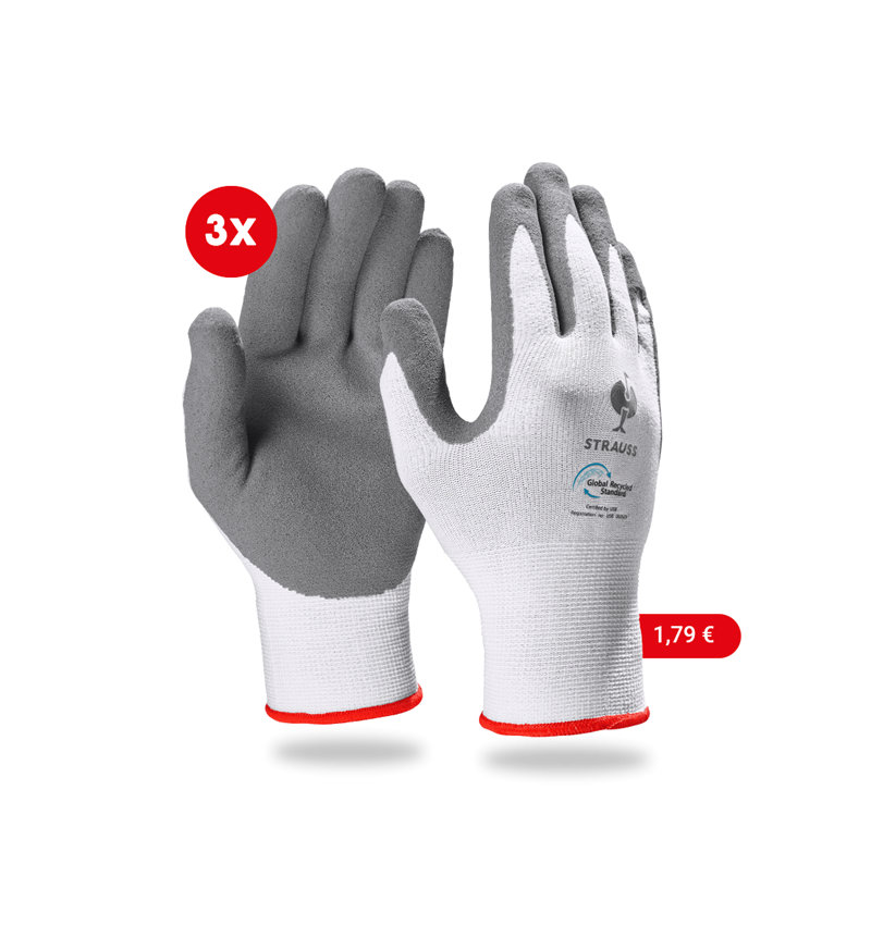 Strauss e.s. Nitrilschaum-Handschuhe recycled, 3 Paar VIP-Rabatte