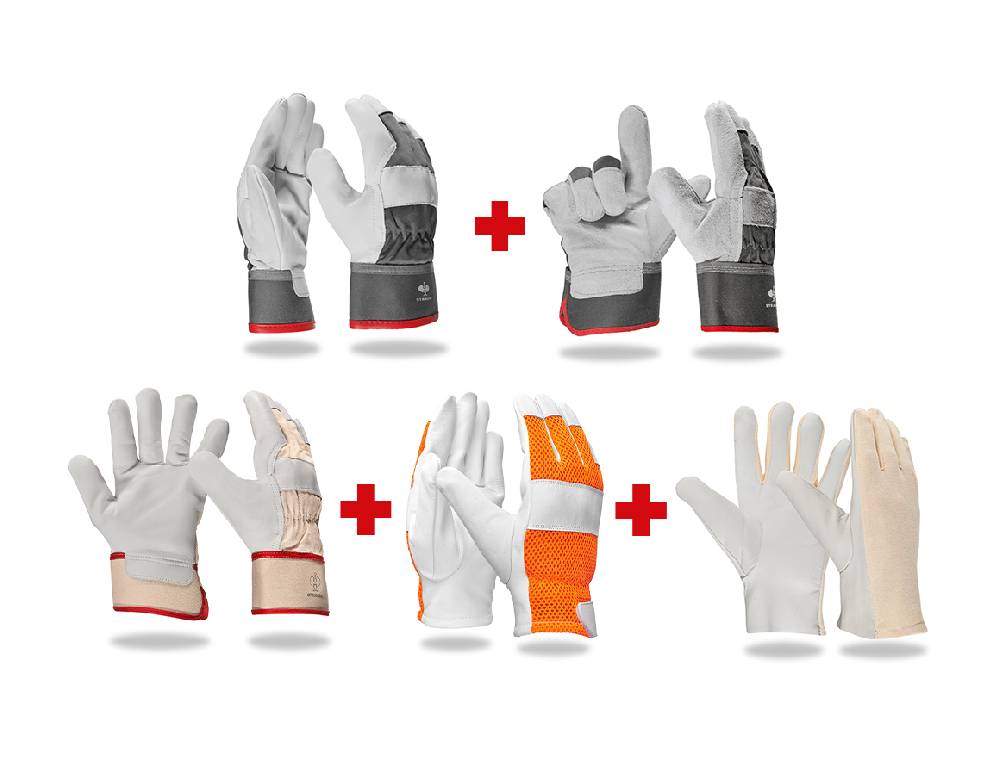 Strauss Handschuh-Profi-Set Leder II Sonderangebot der Fabrik