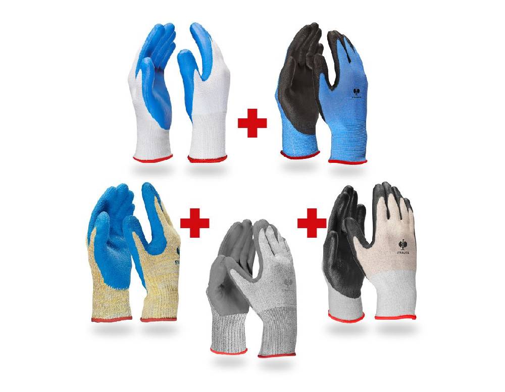 Strauss TEST-SET: Handschuhe Schnittschutz Schlussverkauf