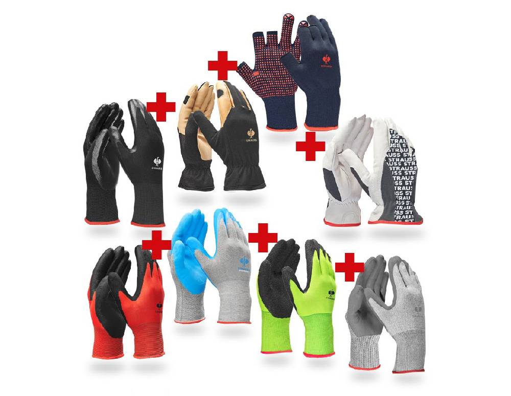 Strauss Handschuh-Profi Set Installation Lagerräumung