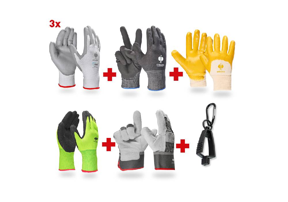 Strauss Handschuh-Profi Set BAU II Blitzangebot