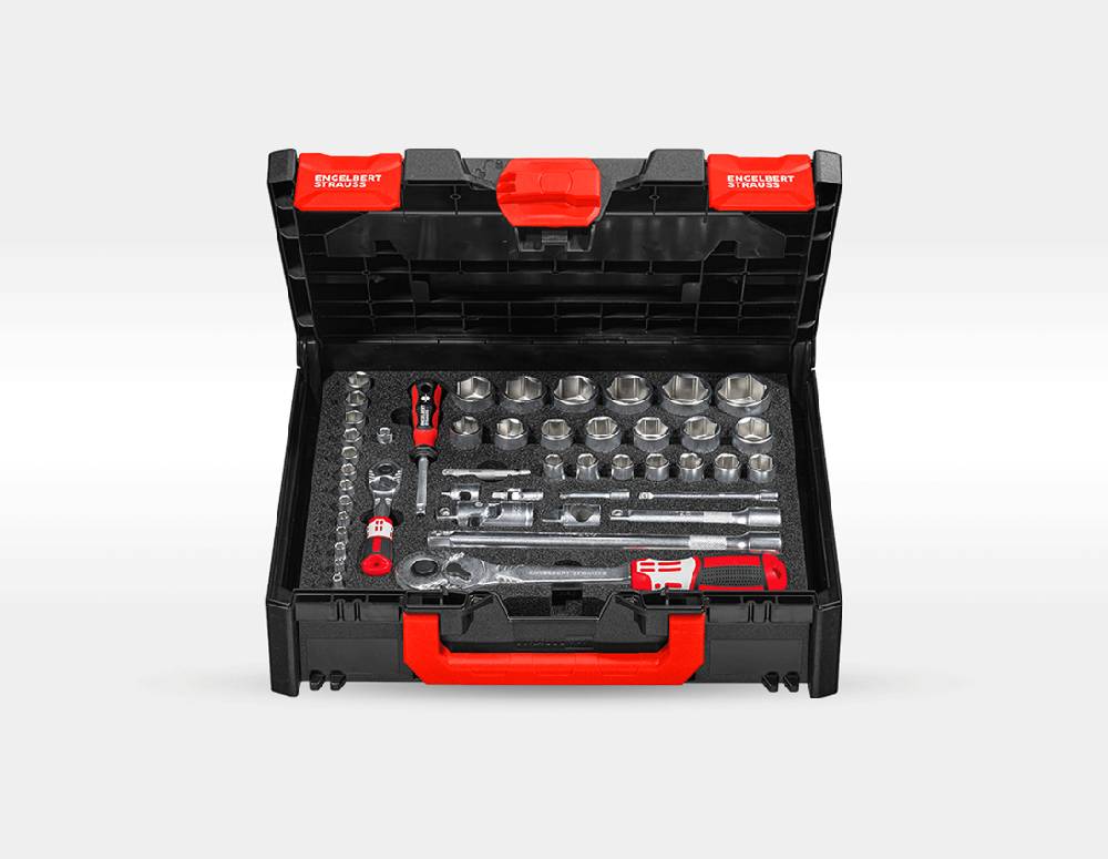 Strauss STRAUSSbox Werkzeug-Set Allround pro 1/4" + 1/2" Black Friday Preise