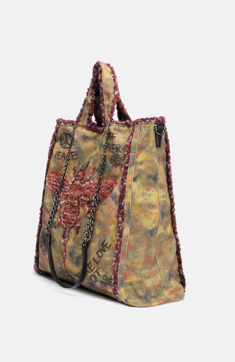 Stuff Maker Iconic Handtasche in Used Khaki Begrenzte Freigabe