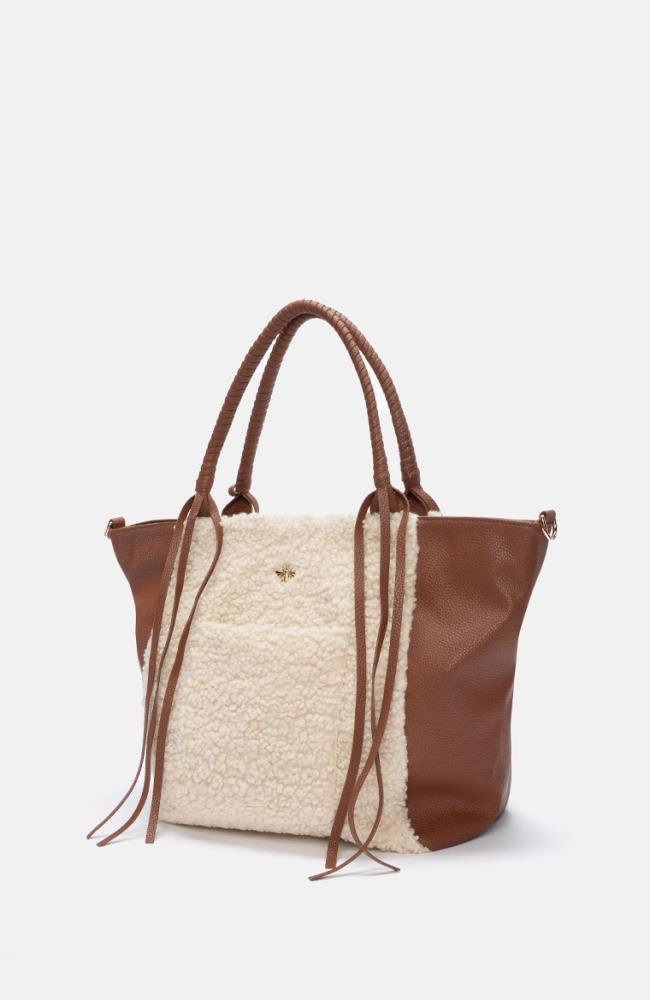 Stuff Maker Hill Road Shopper in Teddy/Cognac Cyber Monday