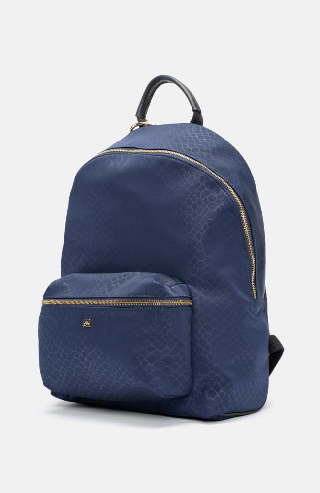 Stuff Maker Rucksack mit Teddy Anhänger in Blau Osterangebot