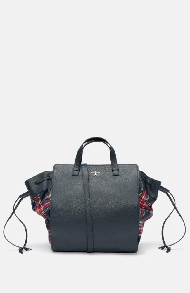Stuff Maker Shopper in Schwarz mit Karo Valentinstagsangebot