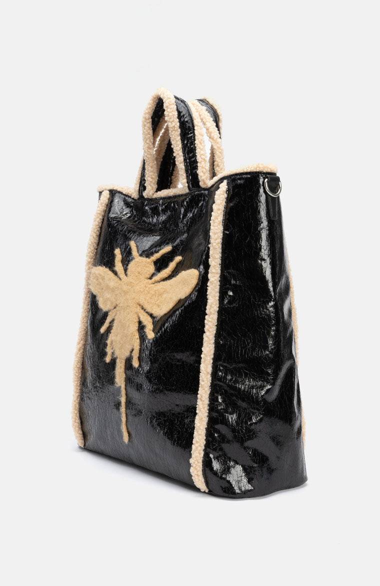 Stuff Maker Bienen Shopper in Schwarz Sonderangebote